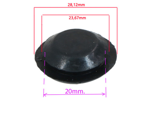 Gummi blindstopfen 20mm für - 20mm,
