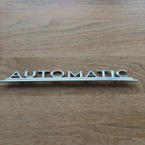 Automatic typenschild für - automatic,